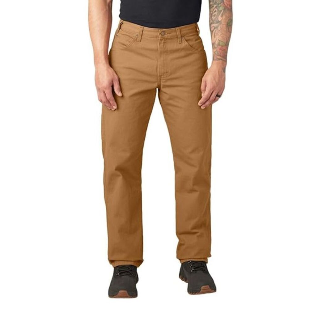 Firetrap Mens Carpenter Straight Leg Pants / Black